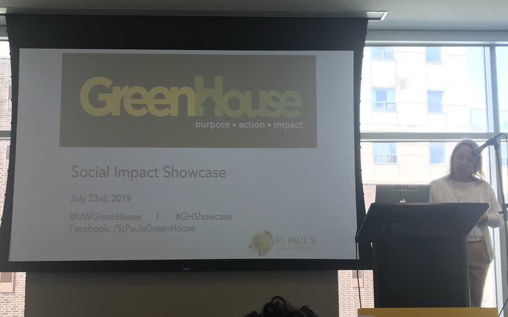 allisonsmitch's tweet photo. Happy to be at the @UWGreenHouse Social Impact Showcase and looking forward to hearing about the projects that students have been working on. @GKWCC #AccessStudentTalent https://t.co/bWfjdXdAIe
