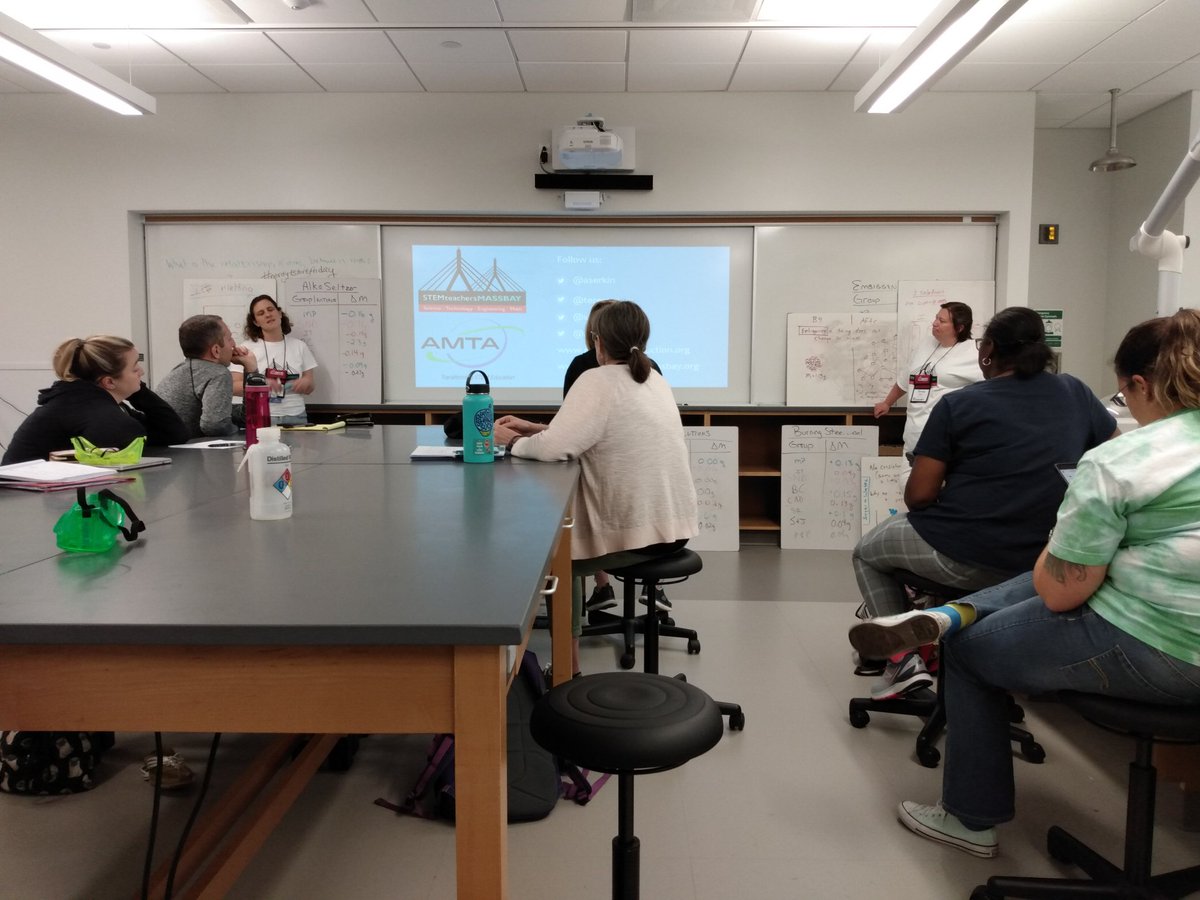 Great session on modeling the Law of Conservation of Mass. <a href="/ChemEd2019/">ChemEd2019</a> <a href="/aserkin/">Ariel Serkin</a> <a href="/teresamarx/">@teresamarx.bsky.social</a>  Thanks for helping us all grow!