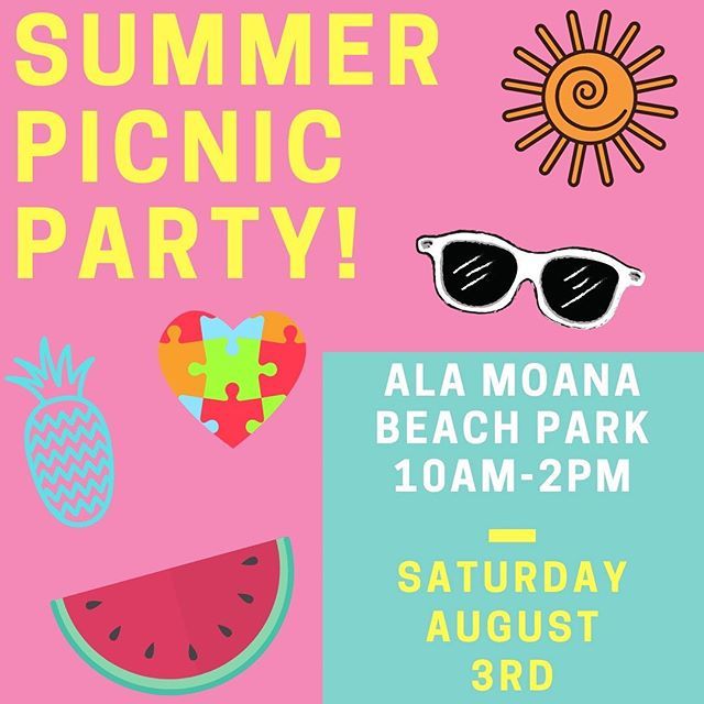 Calling all of our ‘Ohana, yes that means YOU! Join us for a day of fun on August 3rd at Ala Moana Beach Park for food, games, activities, prizes &amp; so much more!! Can’t wait to see you there💙🤩🧩
•
Registration is FREE! Link in our Bio!
•
 #AutismS… ift.tt/2M6oNC9
