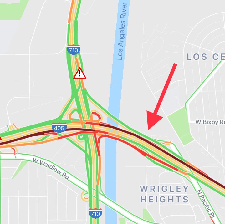 CaltransDist7's tweet photo. 🚨Traffic Alert 🚨 #LongBeach: 

Four lanes are blocked on northbound I-405 and two lanes are blocked on southbound I-405 due to a traffic collision that caused damage to the center divider. Duration unknown, use alternate routes. https://t.co/hRzN403dHO