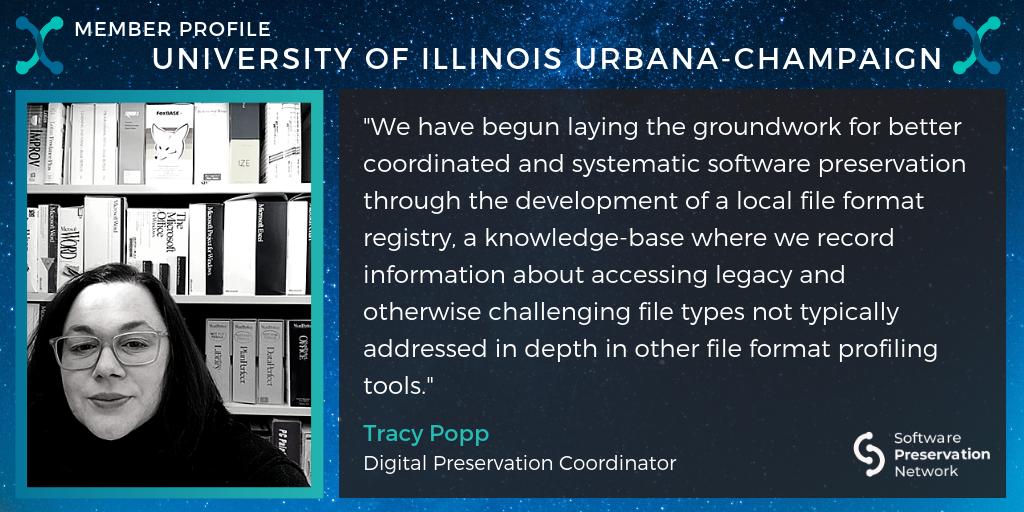 SoftPresNetwork's tweet photo. In our latest member profile, @tpopp2 of @IllinoisLibrary talks #FCoP, #SoftwarePreservation staffing, and UIUC's efforts to preserve @AvidProTools - an industry-standard audio production platform!
More on how they're #SavingSoftware on the SPN blog: https://t.co/HWvz3oFuZv https://t.co/6FjxSJm6Bb
