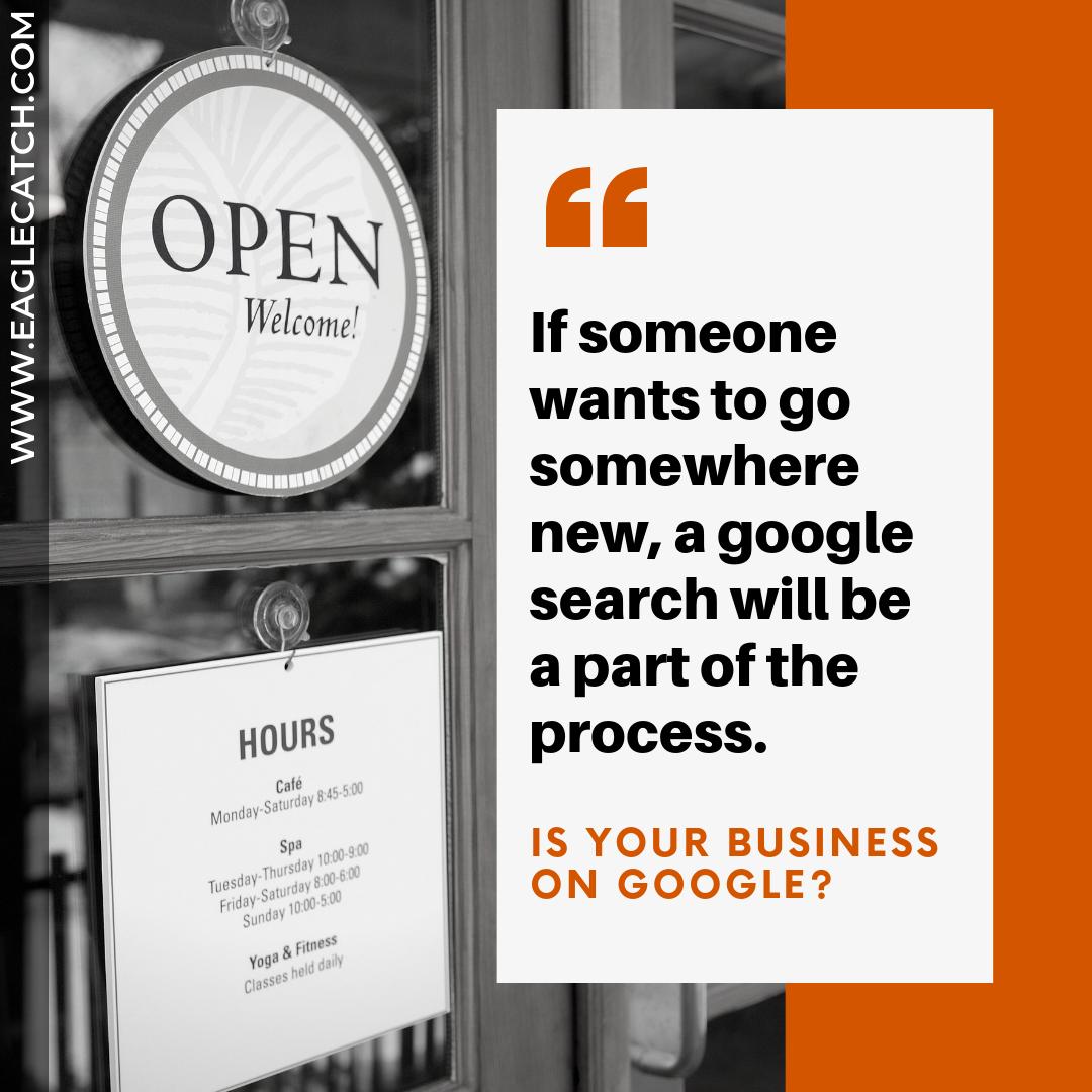 Is your business on Google? #googlesearch #businessongoogle  #eaglecatch #googlereview #googlemybusiness