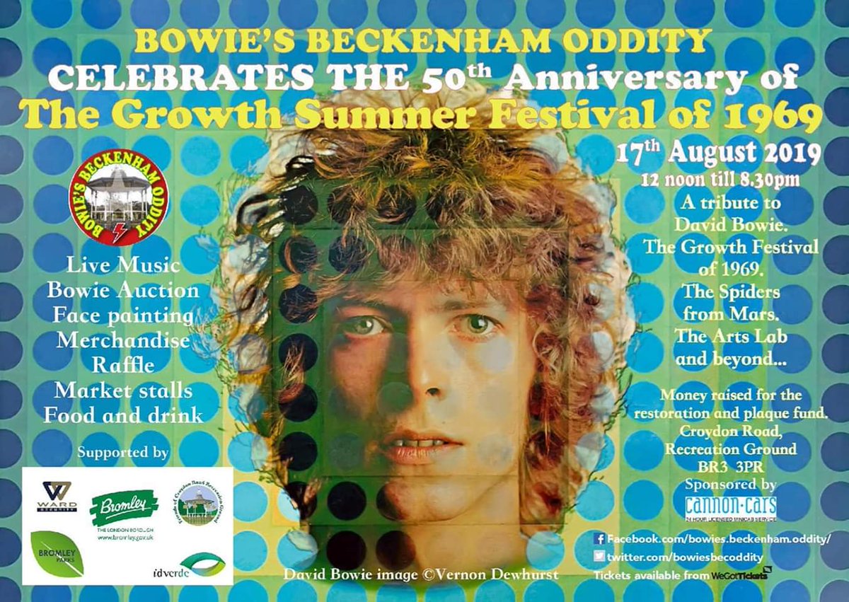 Please RT and make fans aware of the fundraising efforts for the Bowie Bandstand in Beckenham and the upcoming event!
Where are all the famous fans when you need them? Lol 😉😘 
#DavidBowie #GrowthSummerFestival50
#ByTheFans