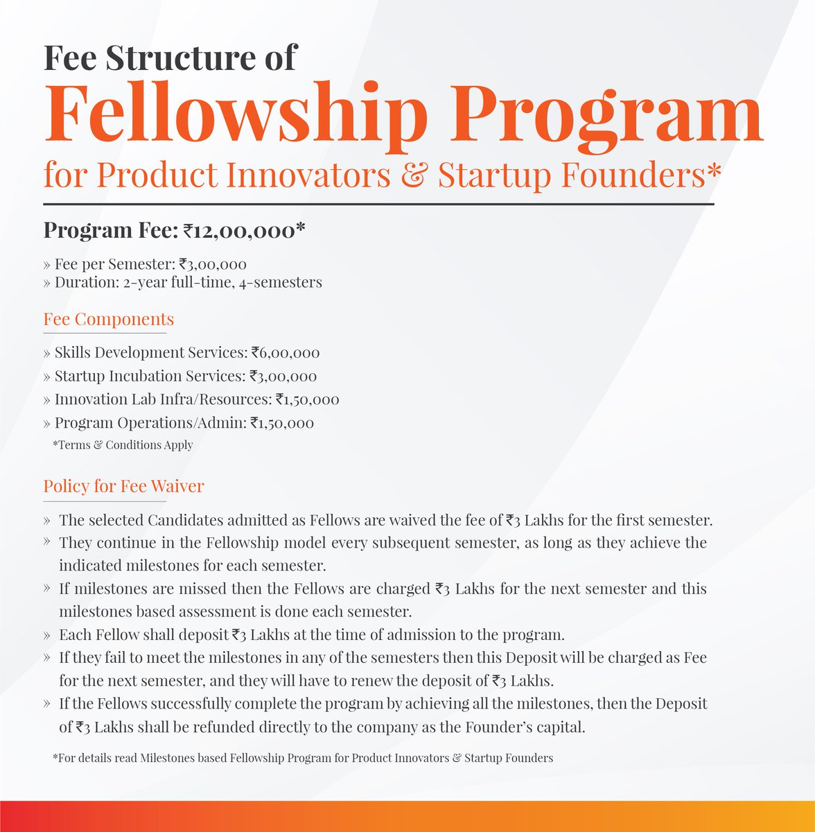 FORGE_FORCE's tweet photo. #STARTUPMasters
FORGE is launching 2-year PGDM in Innovation, Entrepreneurship& Venture Development, a unique milestone-driven Fellowship model for Product Innovators and Startup Founders; An incubation platform to catalyse innovative tech products into high-growth enterprises. https://t.co/X06Ca630mS