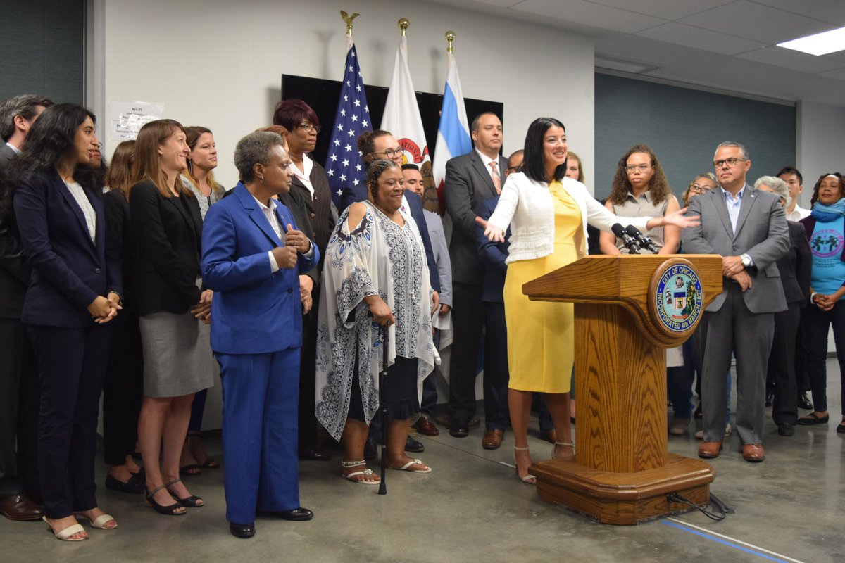 We were excited to host Mayor Lori Lightfoot this morning, along with City Clerk Anna Valencia, Ald. Michael Scott and other alderman, and community groups, as the mayor and clerk announced reforms in Chicago's system for parking fines and fees. #License2Work #StopSuspendingLives