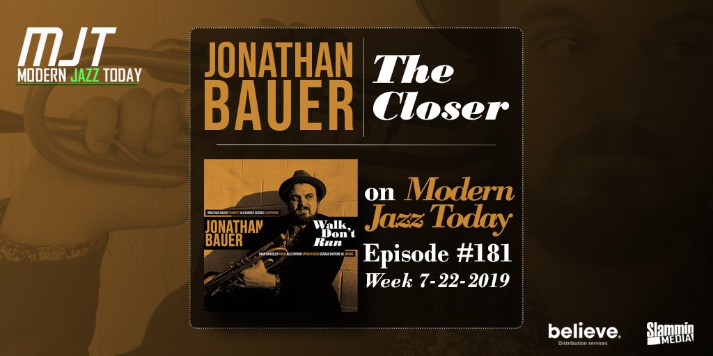 Jbauermusic's tweet photo. Thank you to Jeff Williams from #ModernJazzToday for including "The Closer" from my album #WalkdontRun on their #181's playlist! Week of 7-22-2019
Find out more at: https://t.co/84fOZTb6yv
#SlamminMedia #slamminjazz #JonathanBauer #NOLA #Canada #NewMusic https://t.co/tWR0NugREL