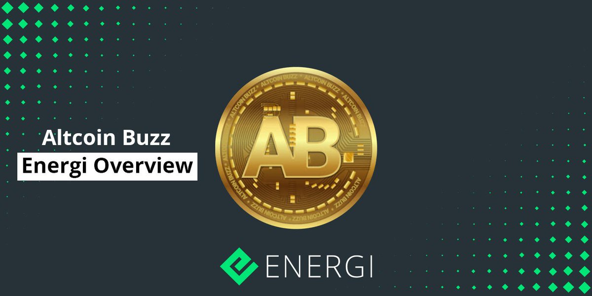 .<a href="/Altcoinbuzzio/">Altcoin Buzz</a>'s Project-Review Team has taken a close look at Energi! In today’s video, they discuss Energi’s leadership, treasury system, and some future roadmap plans.

Check it out here: nrg.click/altbuzz

#energi #cryptocurrency $NRG