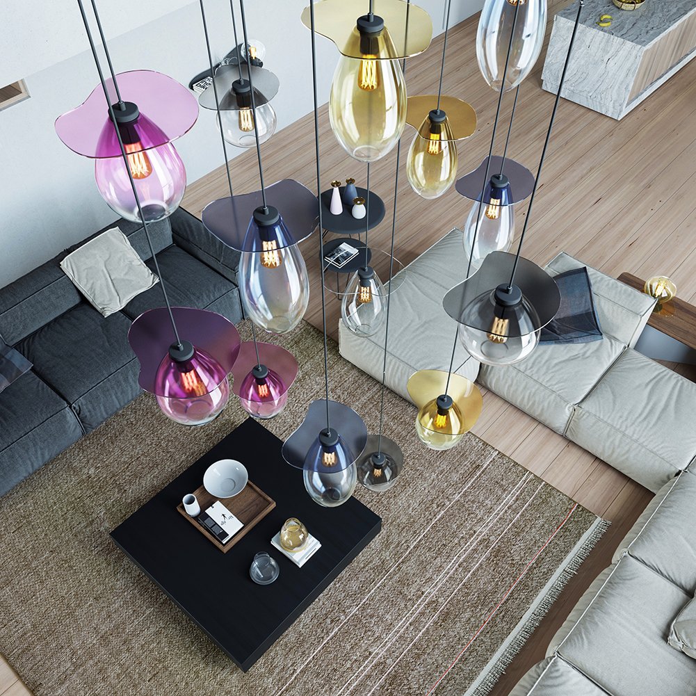 mumoonlighting's tweet photo. Grapes Lamp. The magic of colored glass. #mumoon #lighting #design https://t.co/iIo63BxaGx