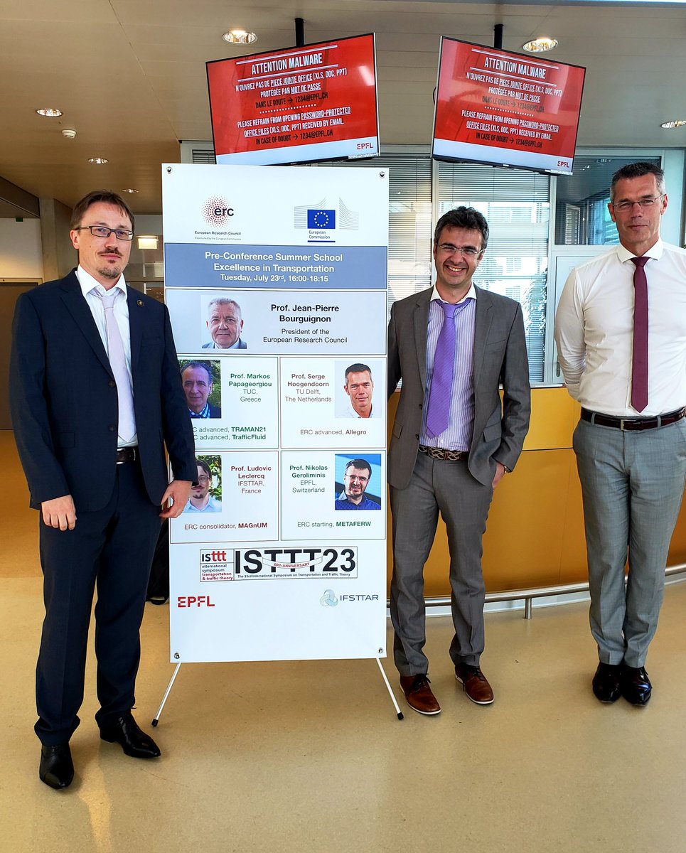 b_rational's tweet photo. Leading #transport researchers in special session at #ISTTT23 featuring European Research Council #ERC grantees- advancing the #science of #active transport #flow models, multi-resolution #networks and #SmartCities network #control. @LudoLeclercq @shoogendoorn71 @EPFL_en @Ifsttar https://t.co/gvaaMkFfa3