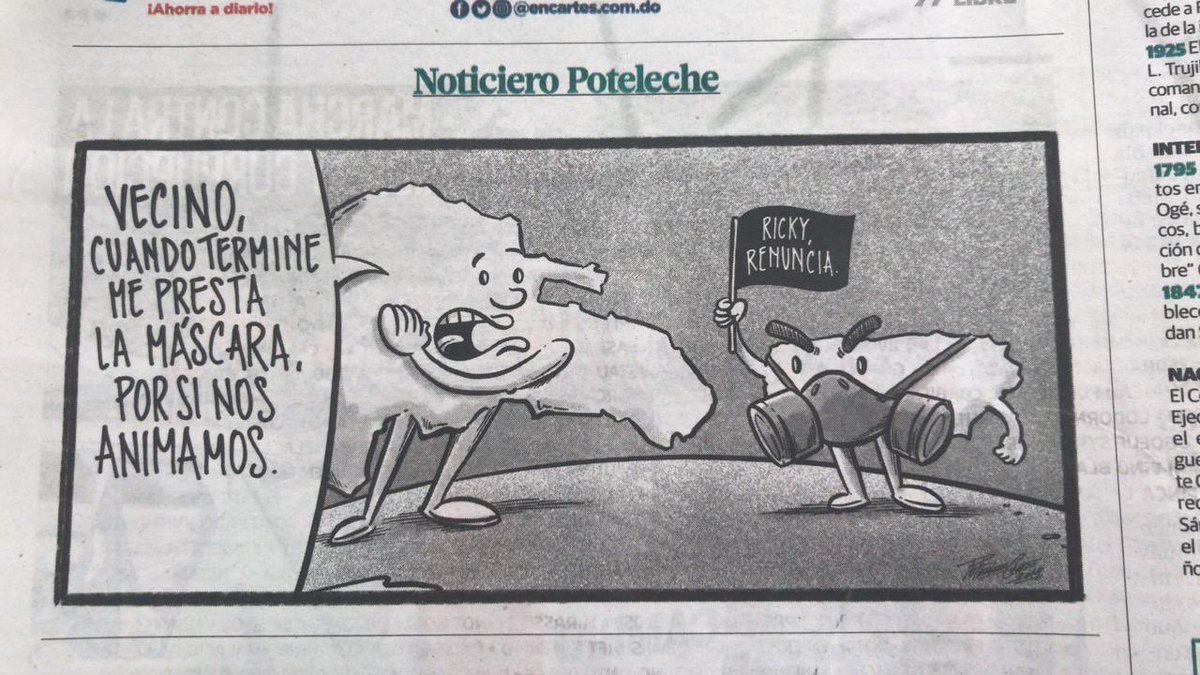 Tommy_Torres's tweet photo. Esto me lo envío una amiga dominicana, salió ayer en un periódico de RD. https://t.co/acxtqQ7B1t