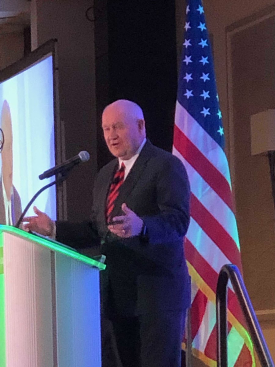 lenderhand's tweet photo. #FLYIN2019 starts with USDA Secretary Sonny Purdue telling the @farmcredit audience that members of Congress need to hear from real farmers and ranchers so we shouldn’t wash the dirt from under our fingernails https://t.co/GAVNOXwaOt