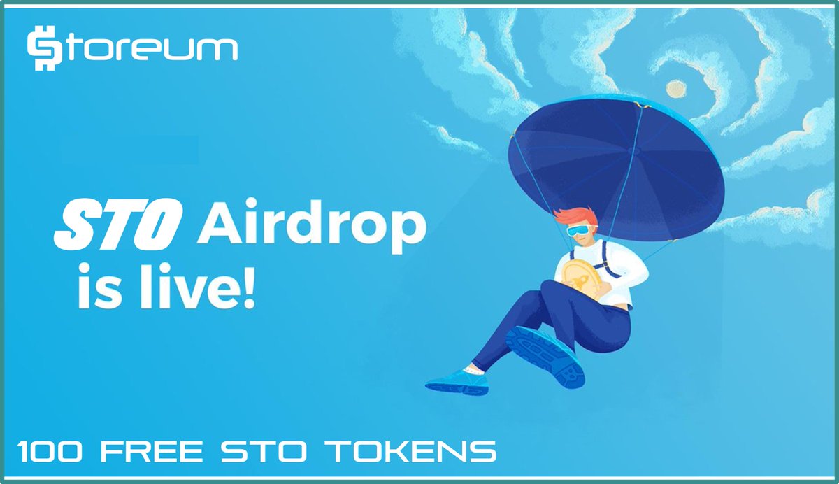 storeum's tweet image. We are happy to Announce that our $STO (#STOREUM) PROJECT 1st 💥AIRDROP💥 is officially live !

 join $STO Official Global Community at  storeum.co/index.php/stor…

NOTE : AIRDROP WILL AUTOMATIC CLOSE AFTER 5000 PARTICIPANTS
#Airdrops #Crypto #bitcoin