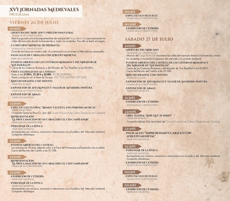 Si quieres viajar al pasado, descubre el medievo en #Monturque durante este fin de semana. ¡No dejes pasar esta oportunidad!