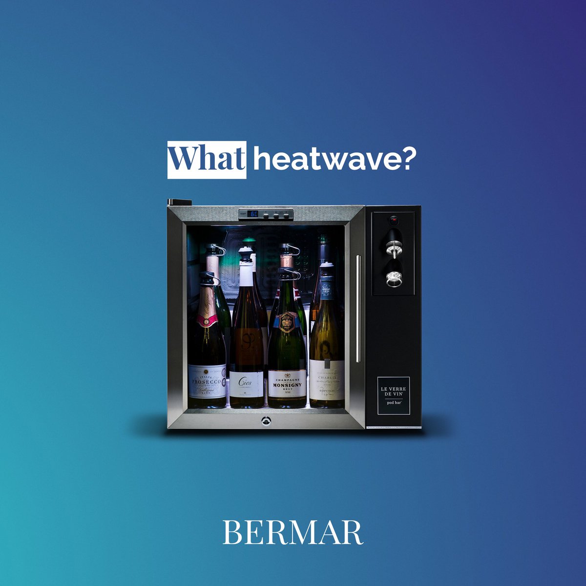 Never fear the Pod Bar is here... You can still serve your wine &amp; Champagne at the perfect temperature in this hot weather! 
#TuesdayThoughts #Heatwave