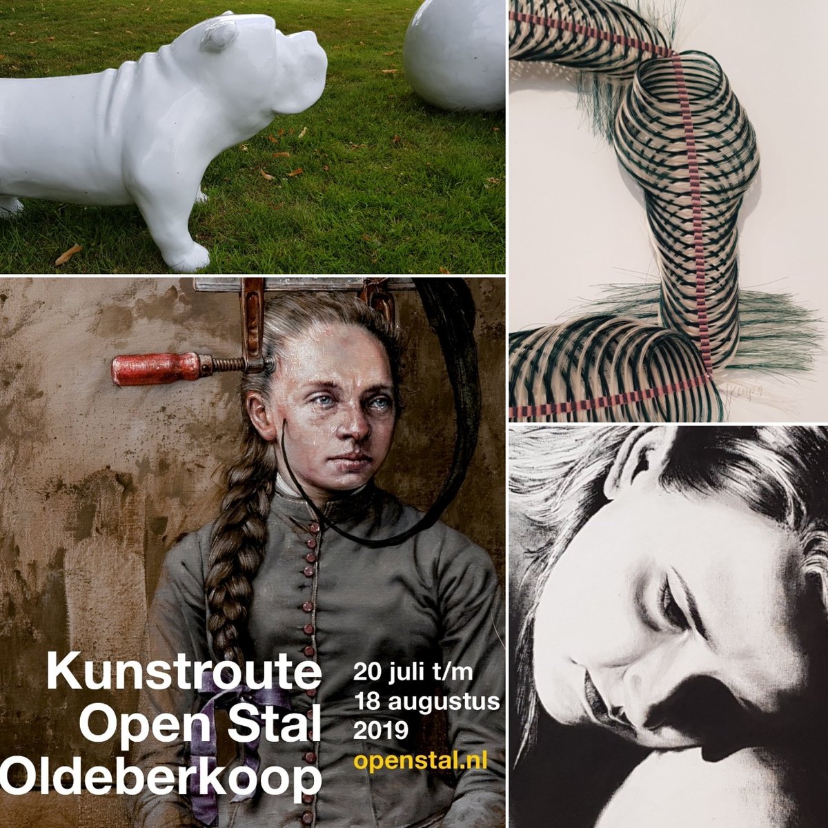 OpenStal's tweet photo. Twee honden vechten om een been...
Eric Dolfij is een van onze kunstenaars - en heeft zich laten inspireren door het thema van dit jaar: De mens wikt...
We zijn elke dag open, van 13.00 tot 18.00 uur.
Tot en met zondag 18 augustus.
#kunstroute #openstal #oldeberkoop https://t.co/69YnykM5BS