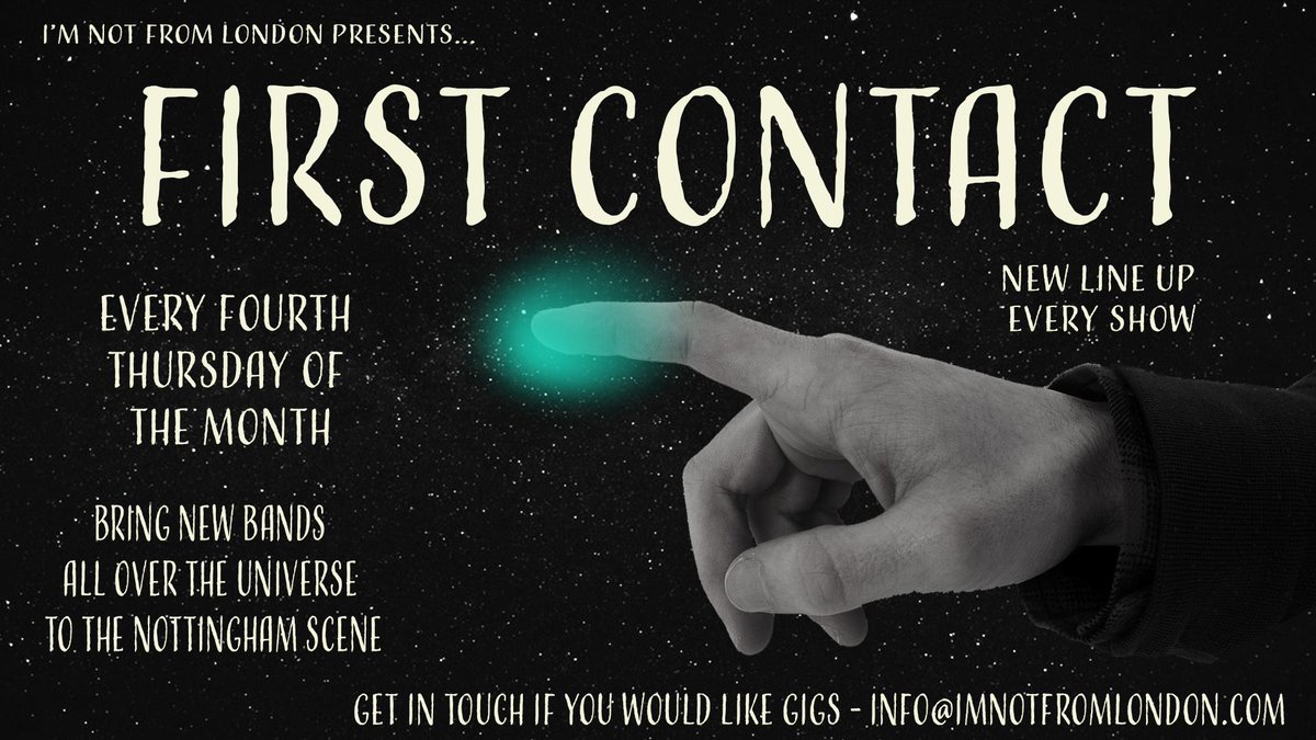 Imnotfromlondon's tweet photo. We hope you can make our First Contact night @TheGoldenFleec7 this Thursday with @sift_band (Notts) , Bee Sides (Cov), @thevillagefate (L.A) and Mick Kenyon (Manchester) from @TheJungfraus - Free entry, show em some love!  #Thursdays #FreeGig #NottinghamRocks #ImNotFromLondon https://t.co/sJbuHFsoaH