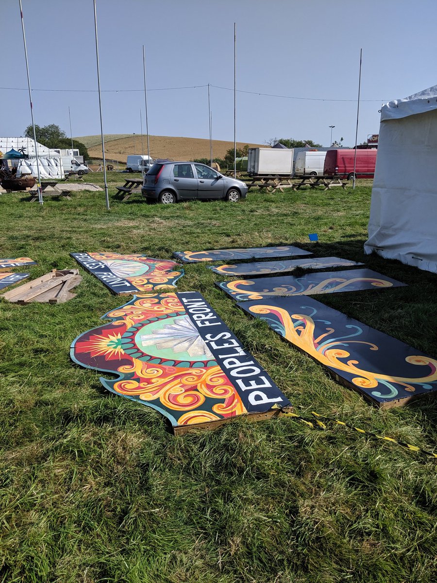 Set up at <a href="/StandonCalling/">Standon Calling</a>! #sweaty #sunshine #exciting