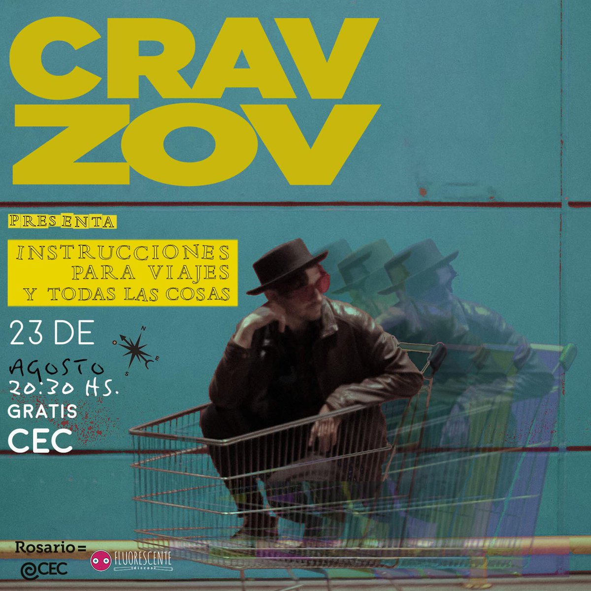 cravzov's tweet photo. En fin... presento mi disco el 23 de Agosto en el CEC. https://t.co/c89TUilAoN