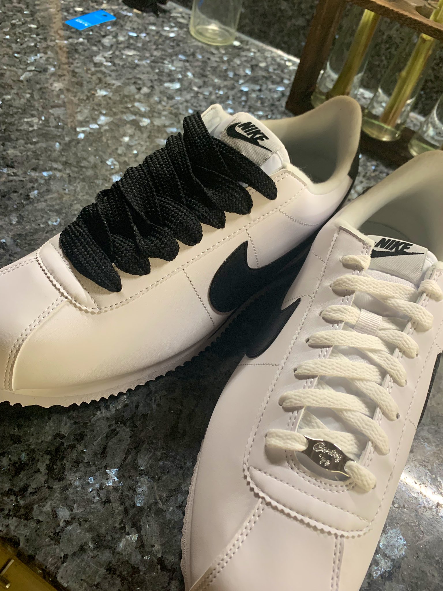 Nike cortez fat laces discount
