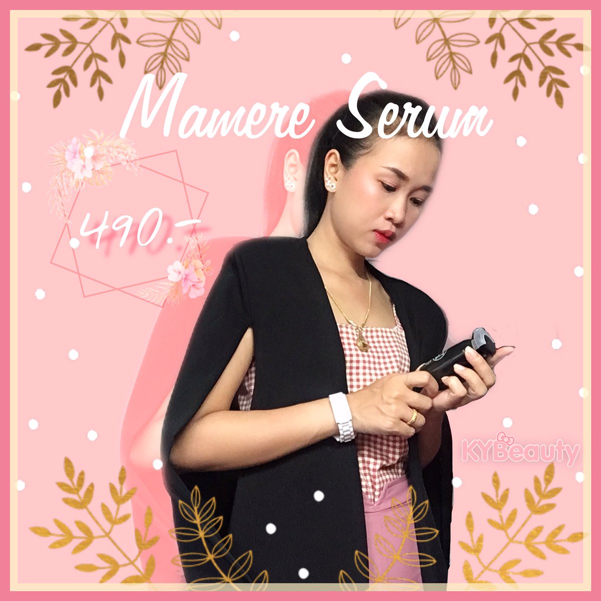 KYBeauty08's tweet photo. เรื่องรอย เรื่องผิว ชิวได้เพราะ #MamereSerum✨ยิ่งทายิ่งใส ยิ่งใช้ยิ่งตึง 👌🏻👌🏻 อายุเยอะอย่าให้ตึงแต่หูนะจ๊ะ ผิวเราก็ต��องตึง‼️

นึกถึงผิวใส นึกถึง #KYBeauty #เตาปูน #บางซื่อ #BTS #MRT
สั่งซื้อ | สอบถามปัญหาผิว 
➡️ https://t.co/FHXAjh1X7k https://t.co/RWDp6YMlJN