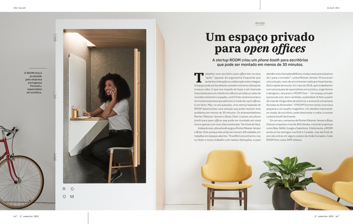 univicoustic's tweet photo. 💡A private space for open offices? 💡 👉Startup @madebyroom has created an office phone booth that can be assembled in less than 30 minutes. 😮 Wow! 😮 The solution "ROOM One is produced by Portuguese company Vicoustic, a specialist in acoustics". #vicoustic #openofficedesign https://t.co/W3qKH7oTES