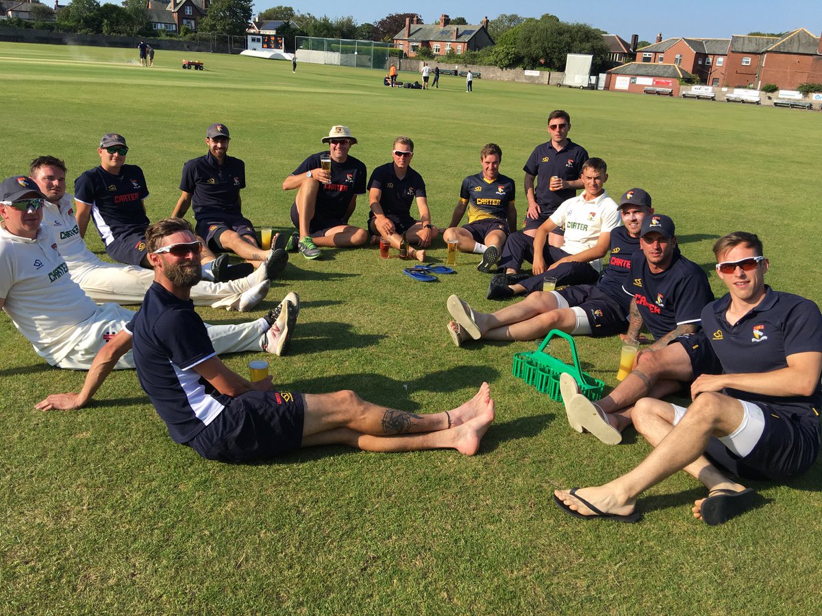 Victorious ⁦<a href="/norfolkccc/">Norfolk County Cricket Club</a>⁩ celebrating a good win