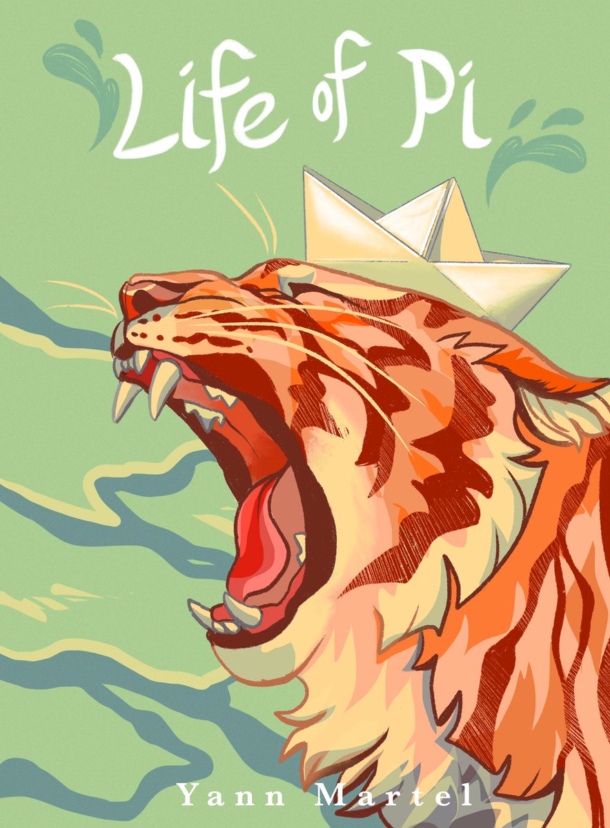 neviesketches's tweet photo. Finished book redesign for Life of Pi by Yann Martel 🐅⛵️🌊 https://t.co/qTJ3QyPQ08