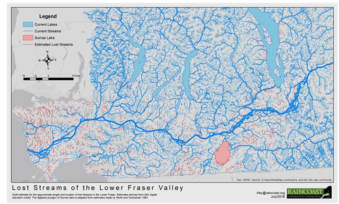 Raincoast's tweet photo. In search of the Lower Fraser’s lost streams -
Our latest blog from Raincoast research associate @rileyyfinn on a new approach to identifying lost streams in the Lower Fraser river and their potential for habitat restoration. 
#conservation #science 
https://t.co/502oPlRdqQ https://t.co/6IfJqkseM0