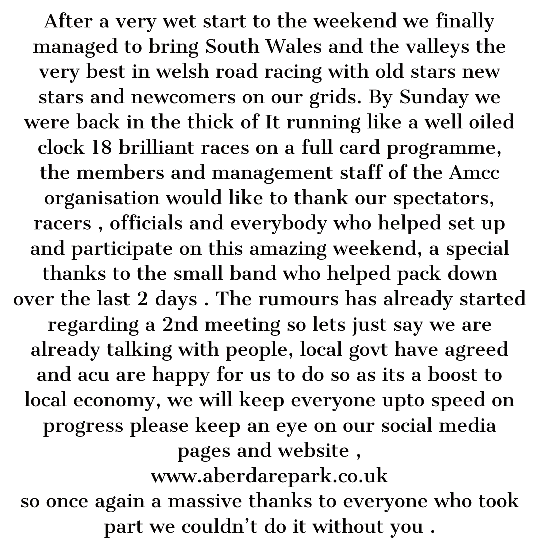 Aberdare Park Road Races tweet media