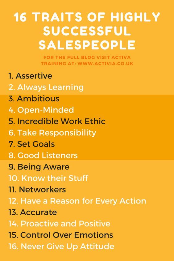 Being a successful salesperson isn’t about luck or being born with certain abilities. All heavy hitters in the sales world tend to have certain traits in common, most of which can be worked on.

#studentloans #debt #howto #gettingoutofdebt #debtfree #businesssuccess