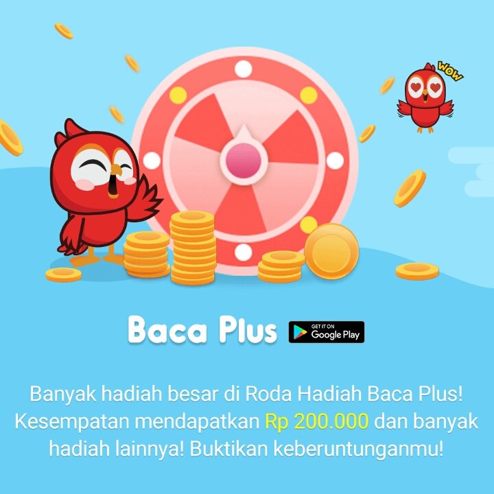 freewaifii's tweet photo. Wow! Saya baru dapat 100 Koin dari Roda Hadiah di Baca Plus! Event berbatas waktu, jangan ketinggalan! Ayo gabung di https://t.co/CvQKwUmqnd https://t.co/GY8vIxfl54
