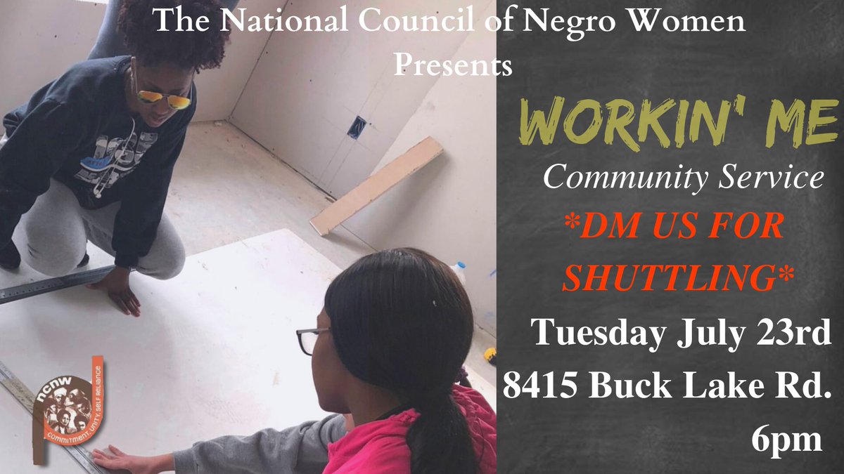 NCNWFSU's tweet photo. 📺Season 7 Ep. 23: 🎵Workin’ Me, Service be Workin’ Me. Urgin’ me, service be urgin’ me.🎵  Come fight the urge to SERVE with NCNW as we lend a helping hand to single mothers. 🤱 #CARE19 #FSU23 #FSUncnw #NCNWish #MiniWeek https://t.co/GjzssAY27g