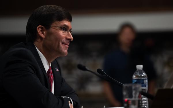 UKdefUS's tweet image. The #Senate has confirmed Dr. Mark T. Esper as the new defense secretary. #defsec #DoD
