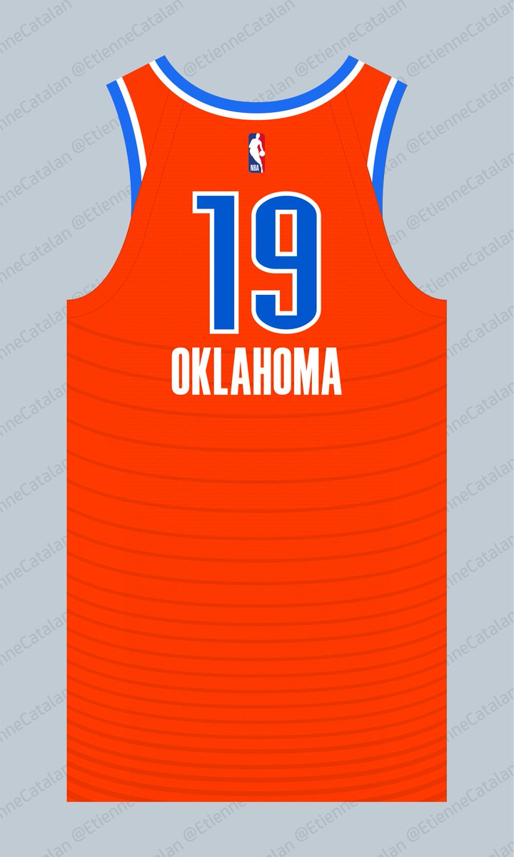 okc orange jersey