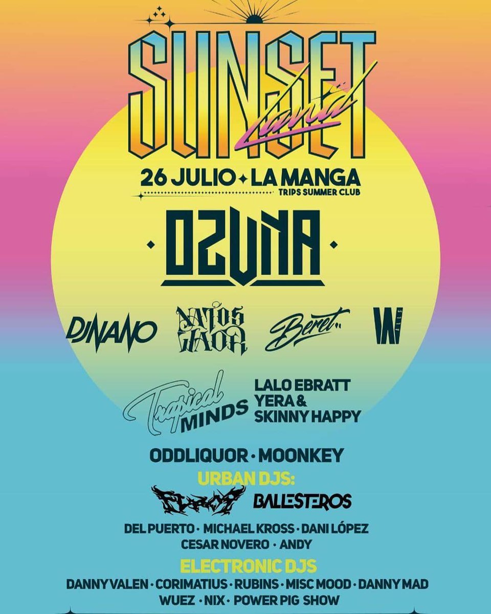 PowerpigShow's tweet photo. @varrybrava 💣 ¡POWERPIG SE VA DE FESTIVAL‼️
Al calor de la piscina del SUNSETLAND FESTIVAL estaremos poniendo el power y la música ⚡🎧🎚️🎛️ ¡Nuestra primera aventura festivalera junto a todo este cartel de locos! 🤯
#powerpigshow ⚡🐽#sunsetland #sunsetlandfestival #djs #party #poolparty https://t.co/jpNi2WzuDq