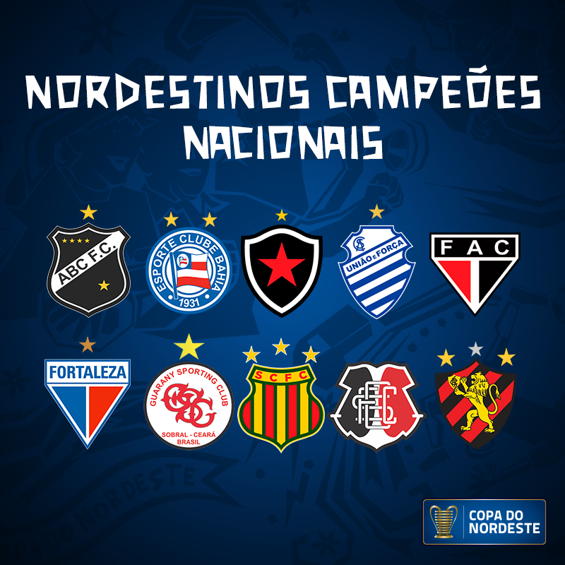 Copa do Nordeste on X: Recuse imitações. Os maiores campeões da Copa do  Nordeste! 🏆  / X