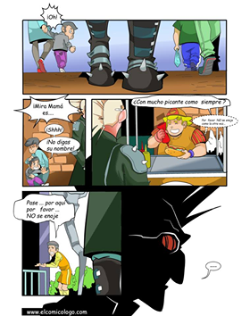 Nueva página de #PapáSupervillano! 

"El efecto que logramos con Alastor fuera de las viñetas, de perfil me agrado mucho. Buscamos dar mucha información del personaje, para poder verlo en la siguiente página" Fer García Autor de Papá Supervillano
#FelizMartes