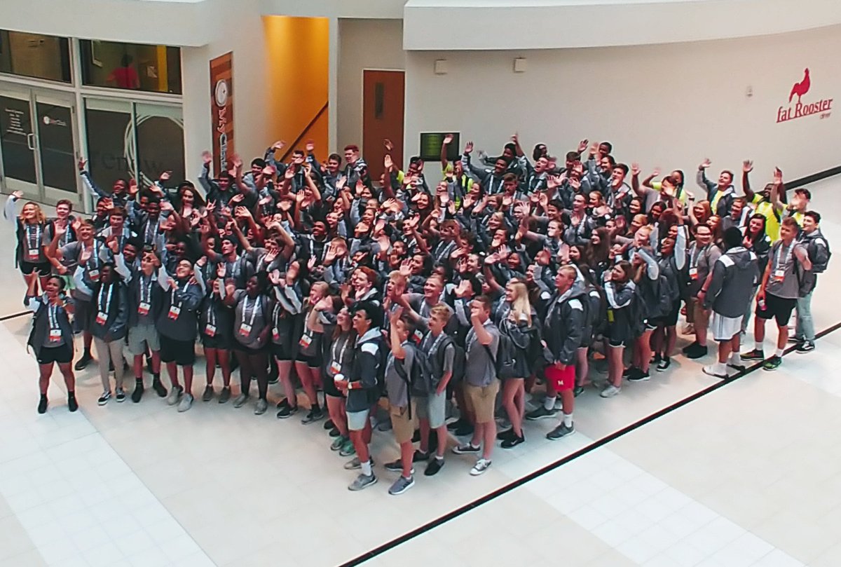 Where's Waldo?  Well Jack, Mara, Bell and Kylie are in there somewhere!  A great group shot <a href="/NFHS_SLC/">NFHS Student Leaders</a> #nsls2019