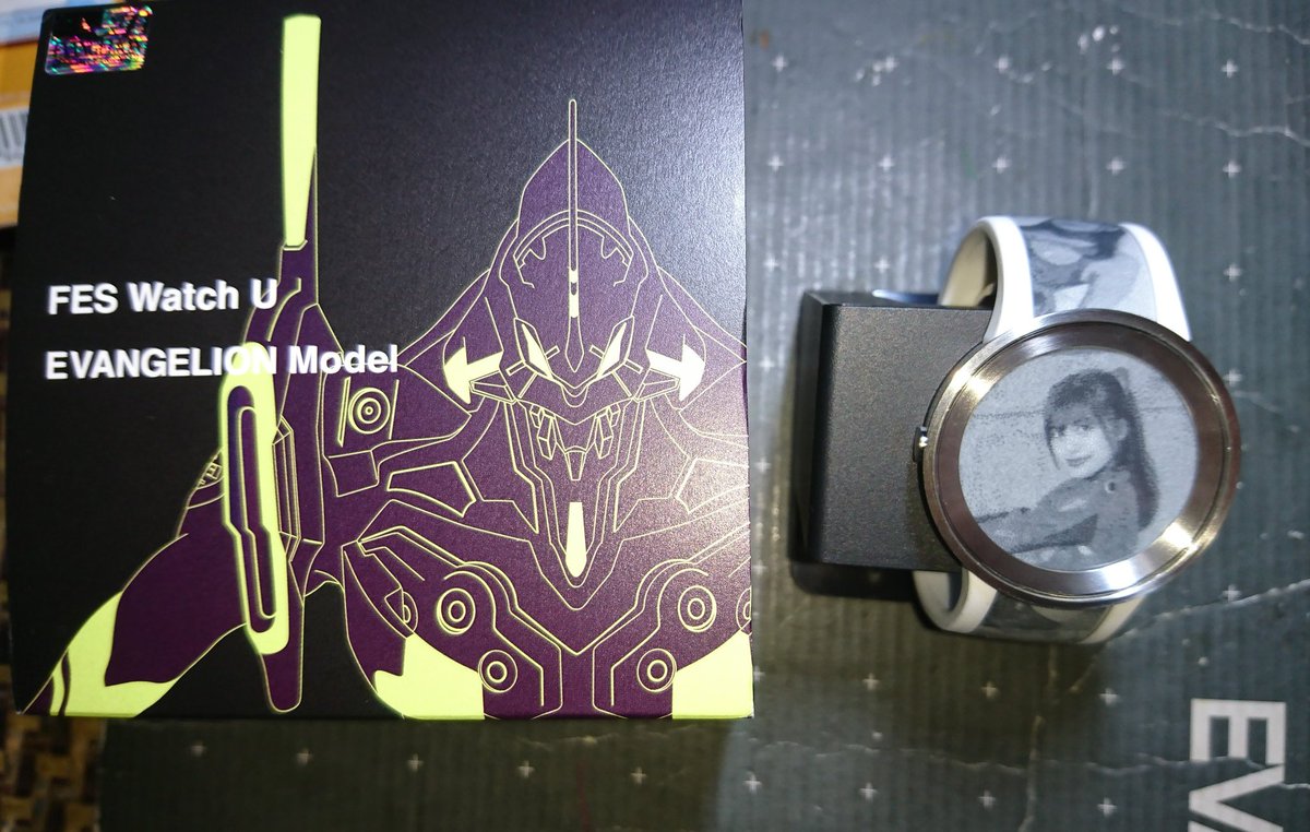 sarion1800's tweet photo. 池袋の #エヴァンゲリオンストア東京01 で
#FESWatchU ⌚を買う
待ち受けは
#式波・アスカ・ラングレー
#北村沙織 さん(#ちゃんぐ)
にしてみた ☺️ https://t.co/DPgMqbZ3GX