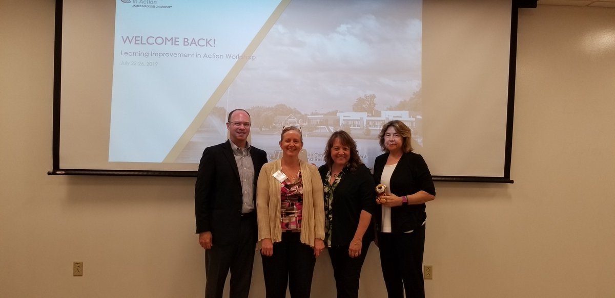 anrklein's tweet image. Two very interesting days with my @IUMcKinney colleague @boyne_shawn &amp;amp; @IUPUI_EngrTech  Profs Corrine Renguette and Elizabeth Wager, representing @IUPUI at @JMU Learning Improvement in Action Workshop.