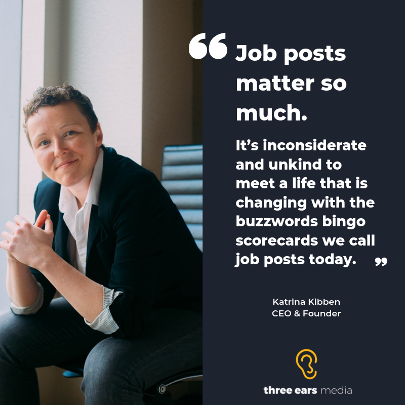 ThreeEarsMedia's tweet photo. Why #jobpostings Matter So Much. Read more > https://t.co/Qp16gME8QI #job #jobpost #writetorecruit https://t.co/T8JohIyUCL