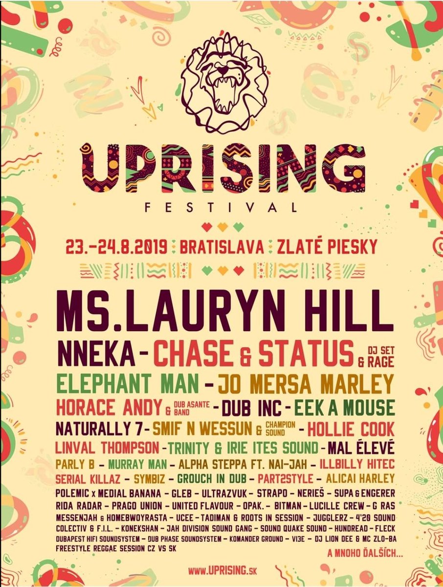 Is there a reason, ANY REASON AT ALL, I shouldn't take a bus to Slovakia tomorrow (Ndio ile tu Akamba)? Is there? LAURYN HILL!!!   #UprisingFestival  #Bratislava Yooo!!! 