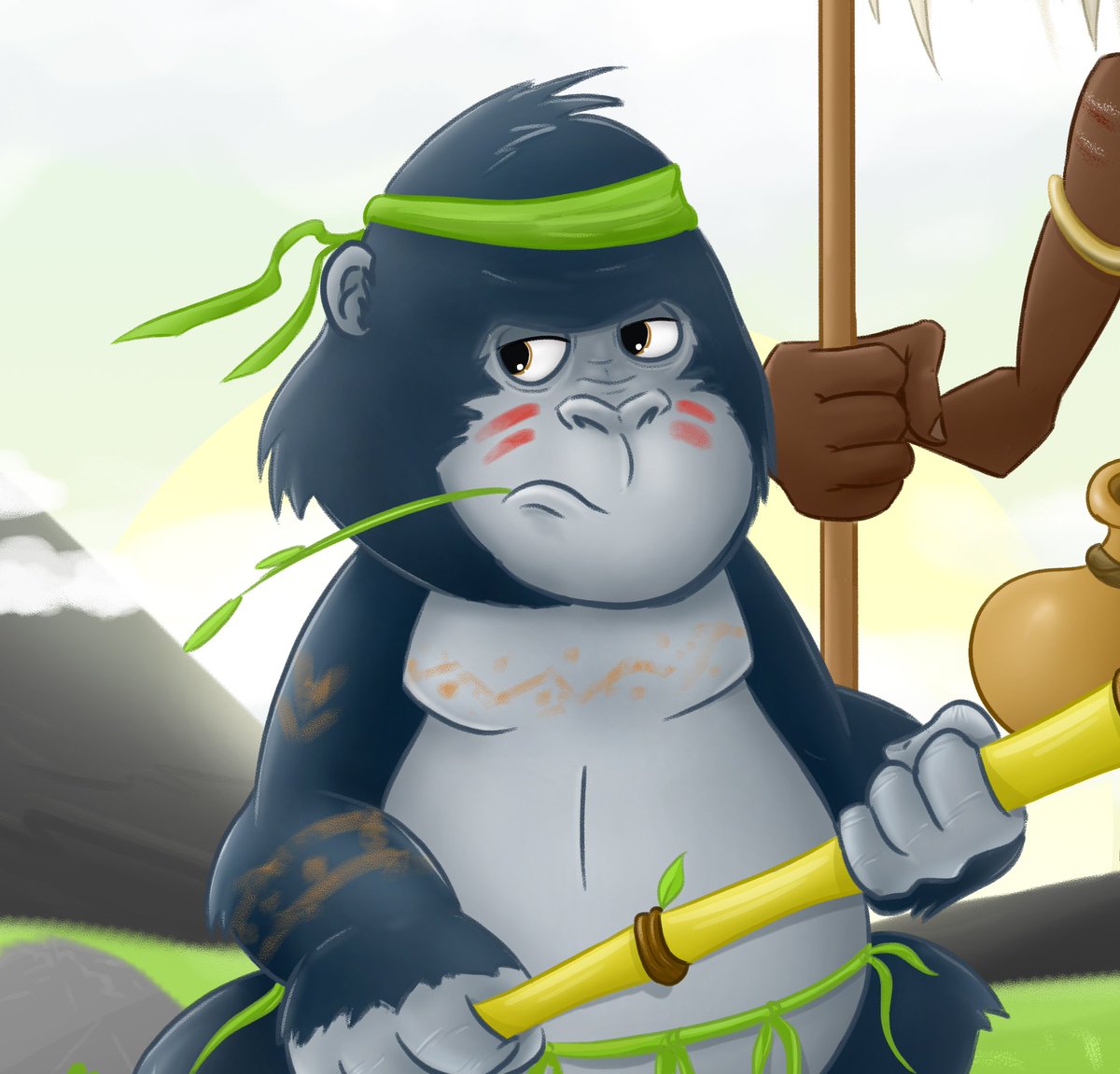 mikaxh__'s tweet photo. #RwOT meet Byishimo and Nzogeye the impenetrable guards of Royal Mountain Kingdom, Yego they play no games ..... these two characters can make a good movie obviously, what you think ? https://t.co/QpUzHvz6lz