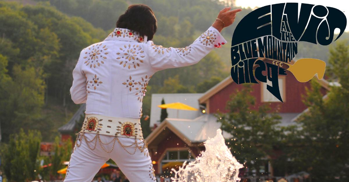 BlueMtnVillage's tweet photo. "A Little Less Conversation" and a little more music, please! #CwoodElvisFest is back and celebrating its 25th anniversary this weekend, and the Village will host some of the hottest entertainment! Get your "Blue Suede Shoes" ready! https://t.co/PQb4hpHLQ6 https://t.co/c47QhC2QtG