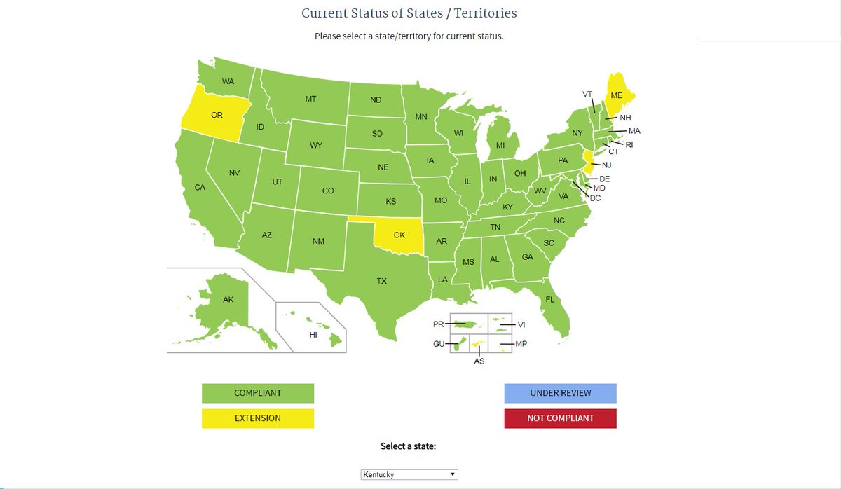 KYDVRComm's tweet image. Excited to announce that Kentucky is now a Real ID compliant state. Great work Team!!! dhs.gov/real-id#Curren…