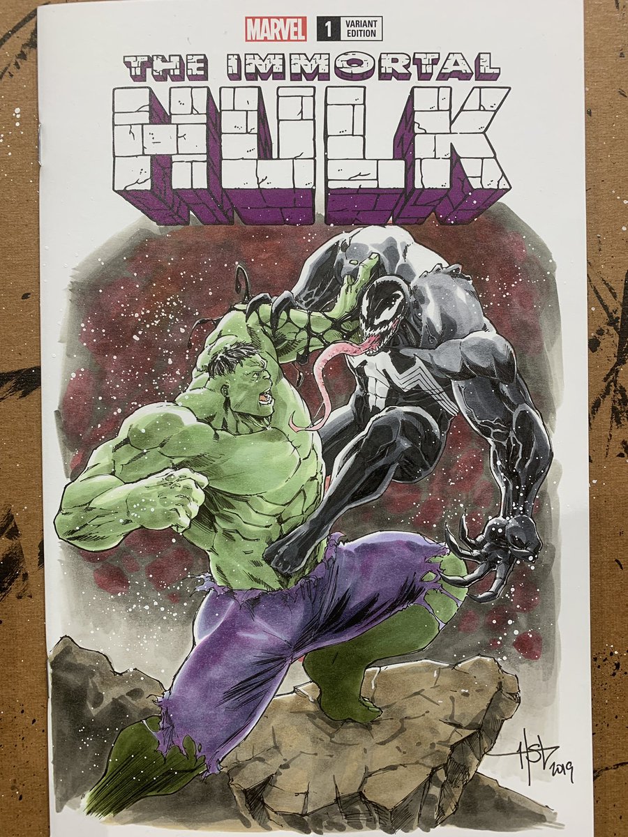 CreeesArt on X: Hulk vs Venom colored commission from SDCC! #sdcc  #sdcc2019 #sandiegocomiccon @comic_con #venom #hulk #art #drawing #drawings  #comics t.coQ2ZAsXmRBm  X