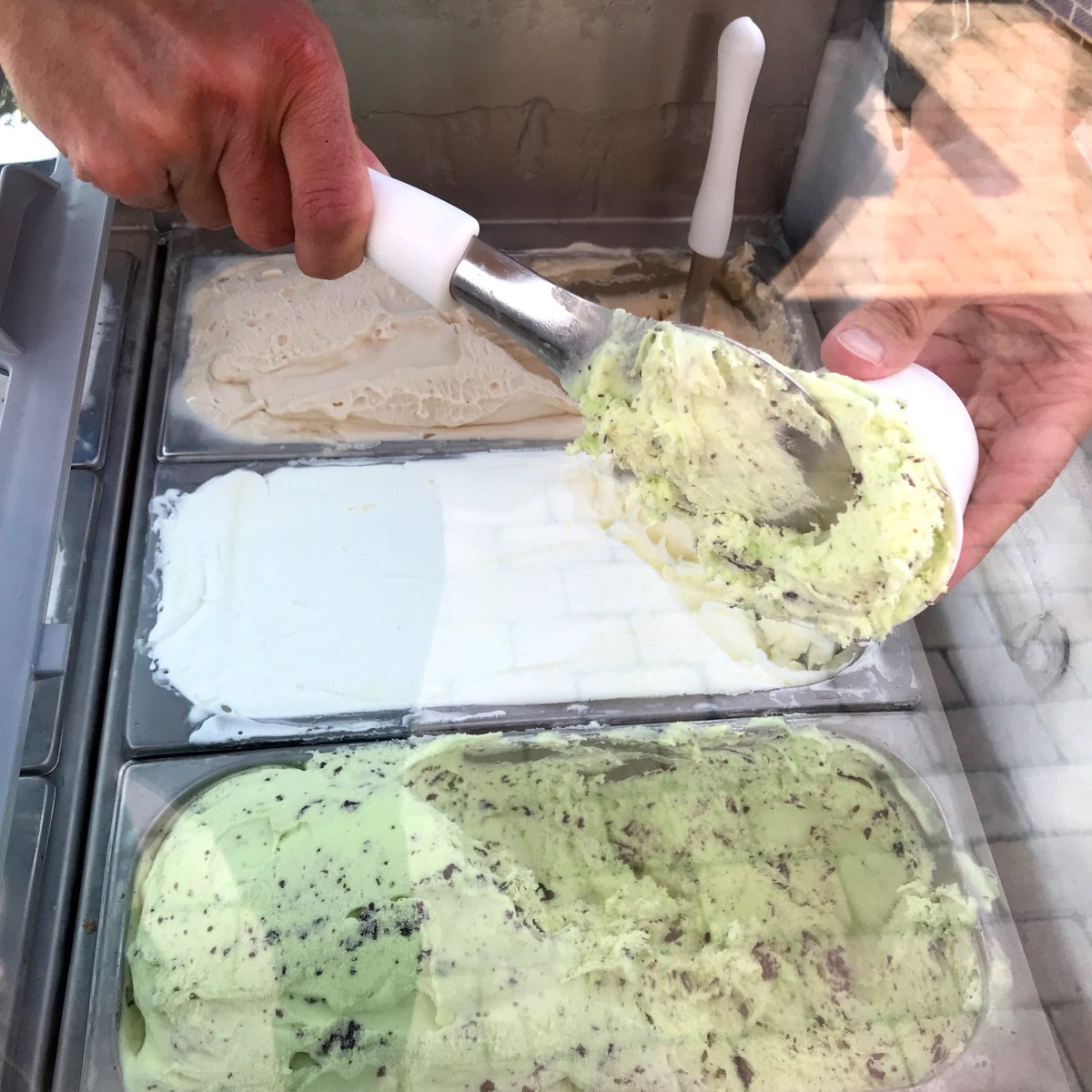 Linetec_USA's tweet photo. This Linetec Way of Life is gelato fun! 
We're sitting back and relaxing in the courtyard with an amazing cool treat from Fun Factory Sweet Shoppe!
#gelato #linetec #courtyardtreats https://t.co/eo6vIENI4i