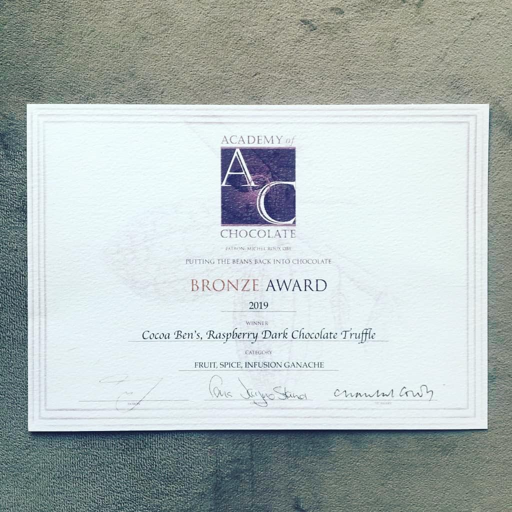 CocoaBens's tweet photo. What an absoultely fantastic evening catching up with so many friends and meeting many more icons in the chocolate world at the AoC awards ceremony!
⁣
Thank you again to @acadofchocolate for putting this glittering event on, a night I will never forget!🥇🥈🥉⁣

⁣ https://t.co/3o23BhWLOu