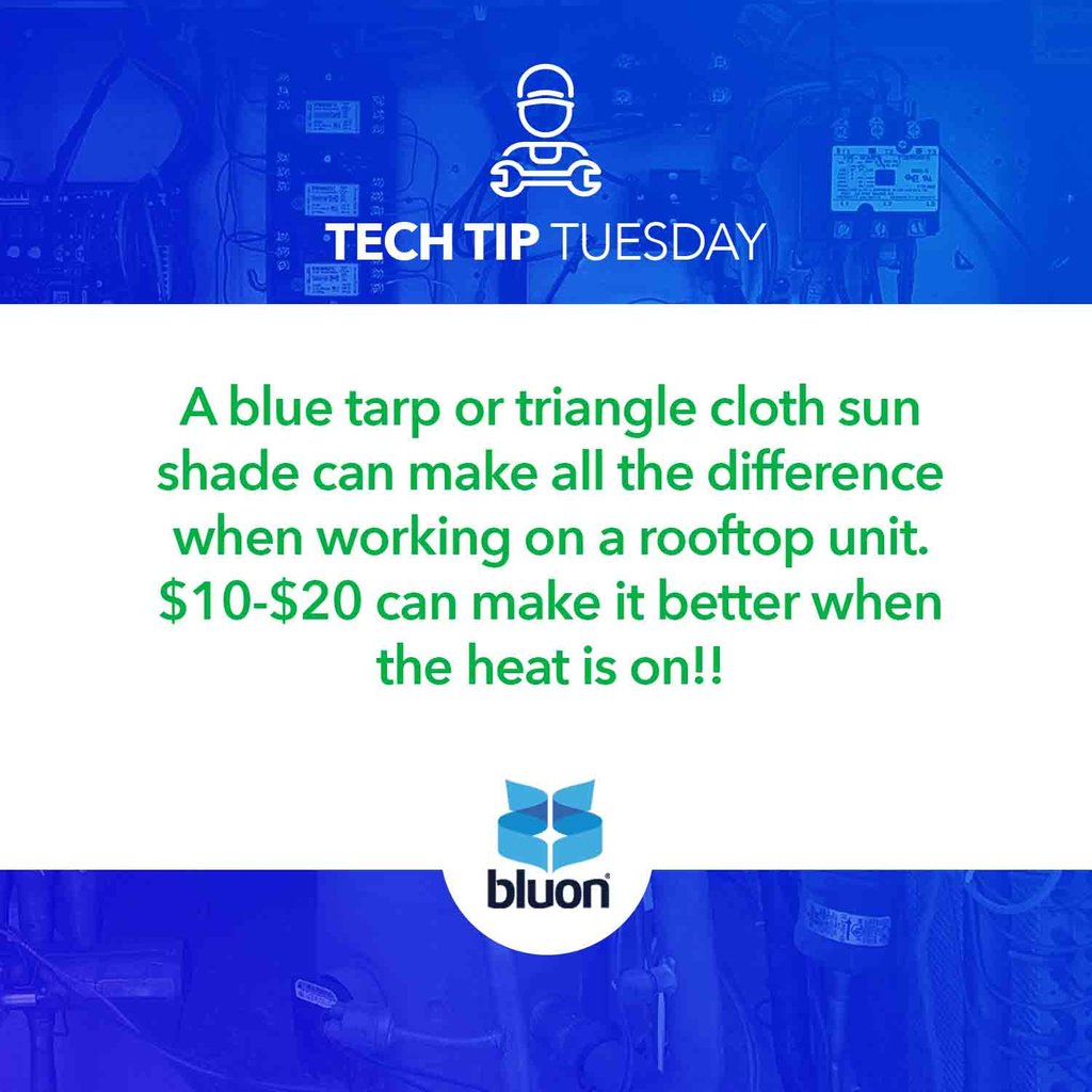 bluoncommunity's tweet photo. It's Tech Tip Tuesday! Check what our tech Bryan has to say this week.
#hvac #bluontdx20 #hvactech #bluon #hvacinstall #hvactools #hvacmeme #hvactraining #hvactechnician #hvacr #hvaclife #refrigeration #energyefficiency #tools #r22phaseout #r22replacement #r22alternative β https://t.co/e2MY1oPzk2