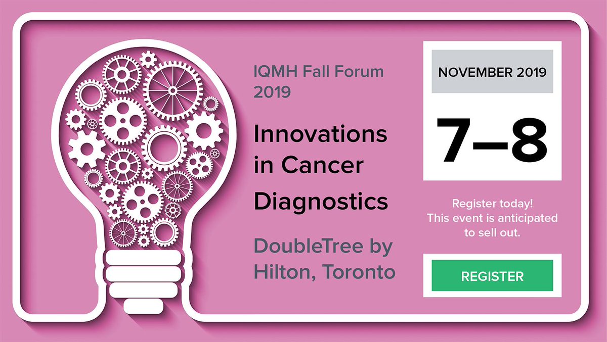 IQMH's tweet photo. IQMH announces Fall Forum 2019: Innovations in Cancer Diagnostics. Register today! This event is anticipated to sell out. (link: https://t.co/9b0mVXSKds) https://t.co/9b0mVXSKds #cancer #innovations #IQMHFallForum2019 #medlab #education #IQMH https://t.co/hFKxCwLSHo